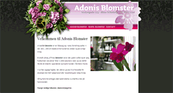 Desktop Screenshot of adonisblomster.dk