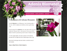Tablet Screenshot of adonisblomster.dk